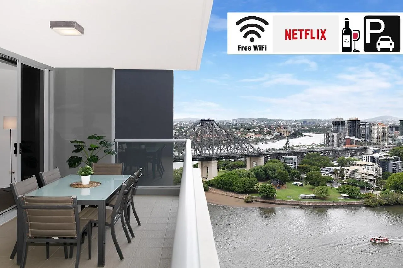 Amazing River View - 3 Bedroom Apartment - Brisbane Cbd - Netflix - Fast Wifi - Carpark